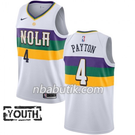 NBA Børn Trøje New Orleans Pelicans Elfrid Payton 4 2018-19 Nike City Edition Hvid Swingman NBA Børn Trøje New Orleans Pelicans Elfrid Payton 4 2018-19 Nike City Edition Hvid Swingman